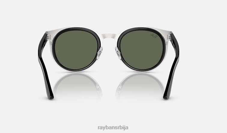 Ray-Ban бонние P0HP361 наочаре за сунце полирано црно на сребрно/тамно зелено мушкарци