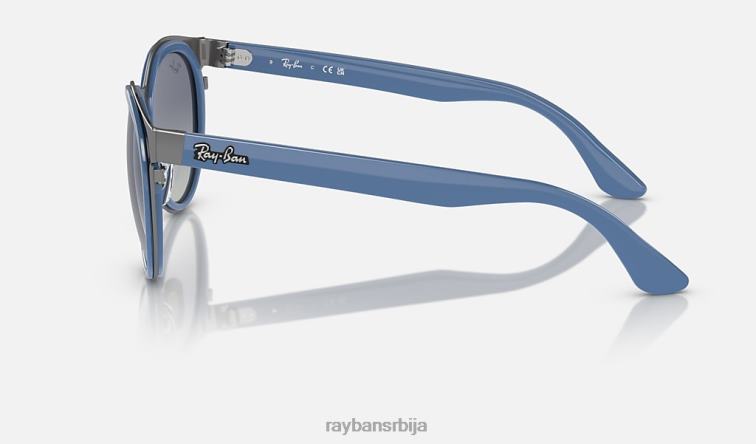 Ray-Ban бонние P0HP362 наочаре за сунце полирана светлоплава на металној/сивој/плавој мушкарци