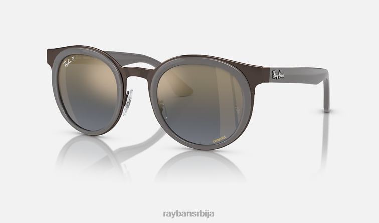 Ray-Ban бонние P0HP363 наочаре за сунце углачана сива на бакар/сива/плава мушкарци