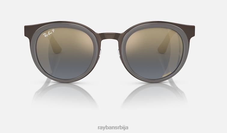 Ray-Ban бонние P0HP363 наочаре за сунце углачана сива на бакар/сива/плава мушкарци