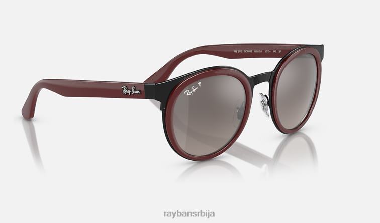 Ray-Ban бонние P0HP364 наочаре за сунце полирано црвено на црно/сребро мушкарци