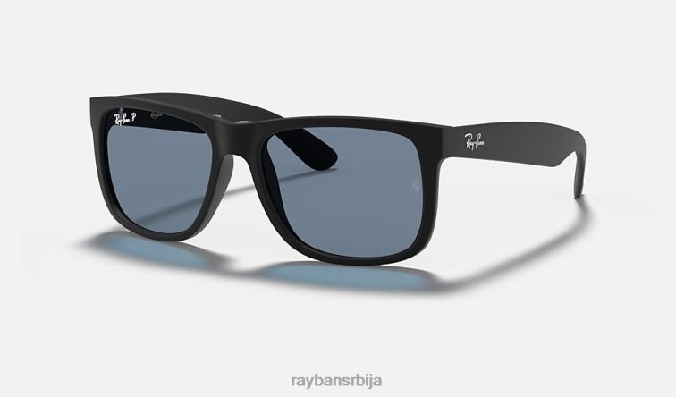 Ray-Ban Јустин Цлассиц P0HP37 наочаре за сунце мат црна/тамно плава мушкарци