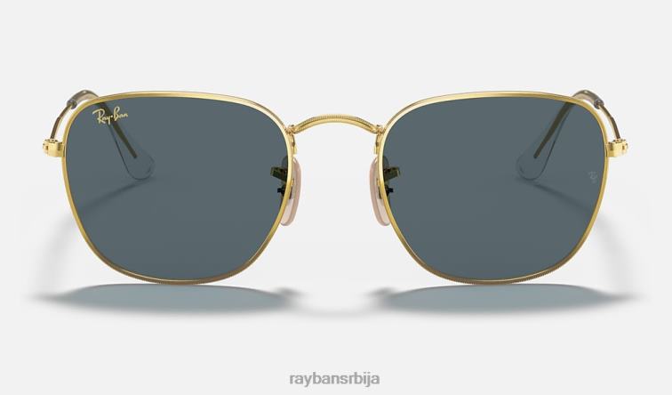 Ray-Ban искрен P0HP372 наочаре за сунце полирано златно/плаво мушкарци