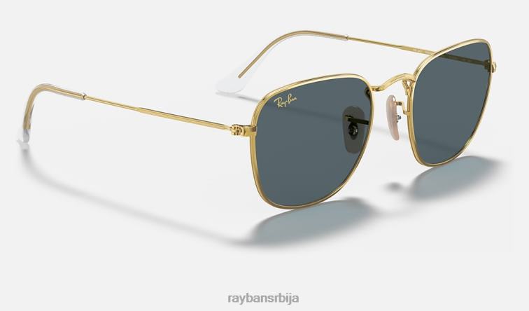 Ray-Ban искрен P0HP372 наочаре за сунце полирано златно/плаво мушкарци