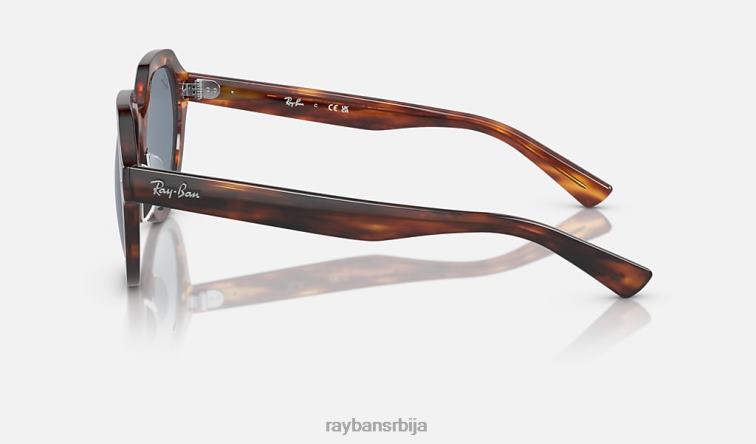 Ray-Ban гина P0HP382 наочаре за сунце углачана пругаста хавана/плава мушкарци