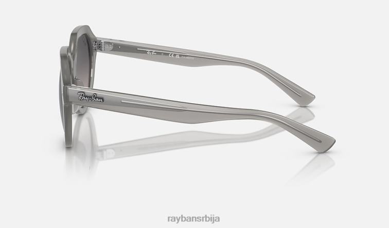 Ray-Ban гина P0HP383 наочаре за сунце полирани опал сива/сива мушкарци