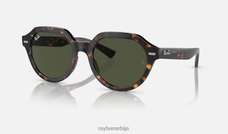 Ray-Ban гина P0HP386 наочаре за сунце углачана хавана/зелена мушкарци
