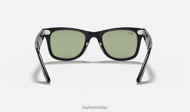Ray-Ban оригинална сочива Ваифарер опрана P0HP397 наочаре за сунце полирана црно/зелена мушкарци
