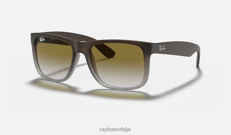 Ray-Ban Јустин Цлассиц P0HP40 наочаре за сунце мат браон/зелена мушкарци