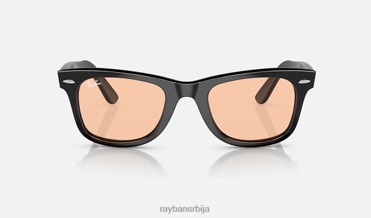 Ray-Ban оригинална сочива Ваифарер опрана P0HP401 наочаре за сунце полирана црна/роза мушкарци