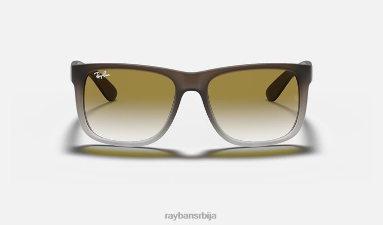 Ray-Ban Јустин Цлассиц P0HP40 наочаре за сунце мат браон/зелена мушкарци