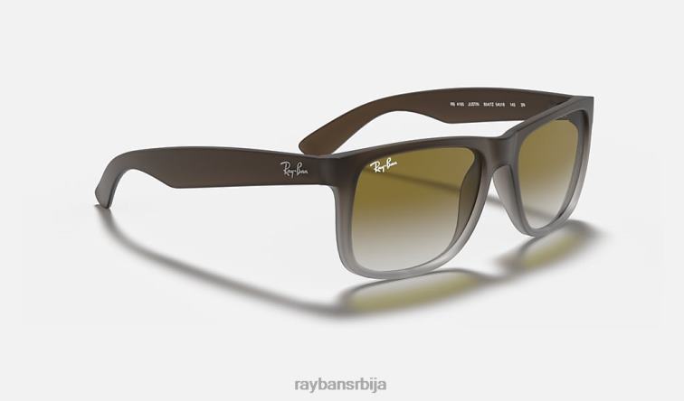 Ray-Ban Јустин Цлассиц P0HP40 наочаре за сунце мат браон/зелена мушкарци