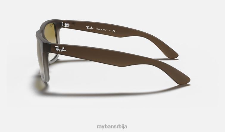 Ray-Ban Јустин Цлассиц P0HP40 наочаре за сунце мат браон/зелена мушкарци