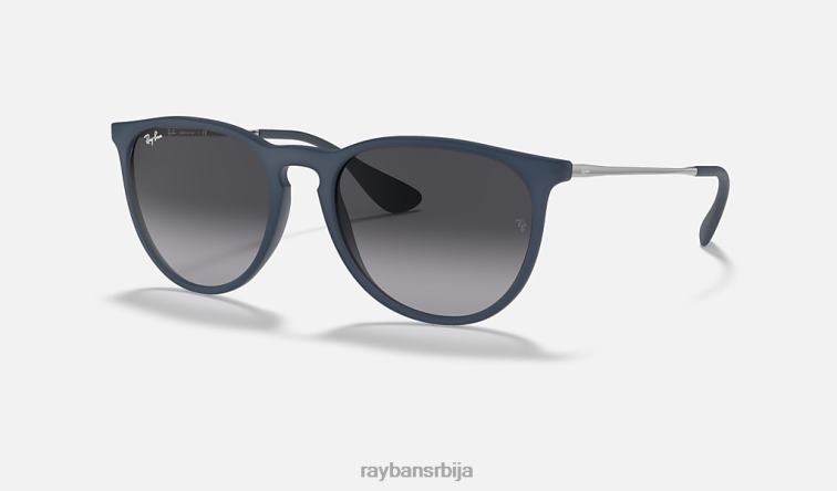 Ray-Ban ерика мешавина боја P0HP433 наочаре за сунце мат плава/сива мушкарци