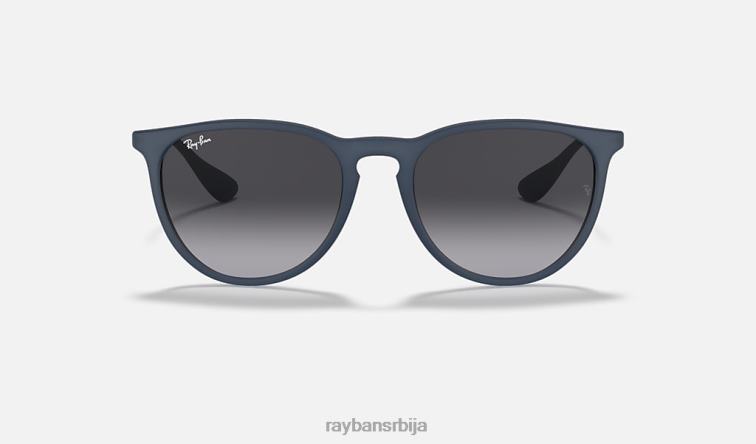 Ray-Ban ерика мешавина боја P0HP433 наочаре за сунце мат плава/сива мушкарци