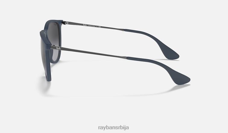 Ray-Ban ерика мешавина боја P0HP433 наочаре за сунце мат плава/сива мушкарци