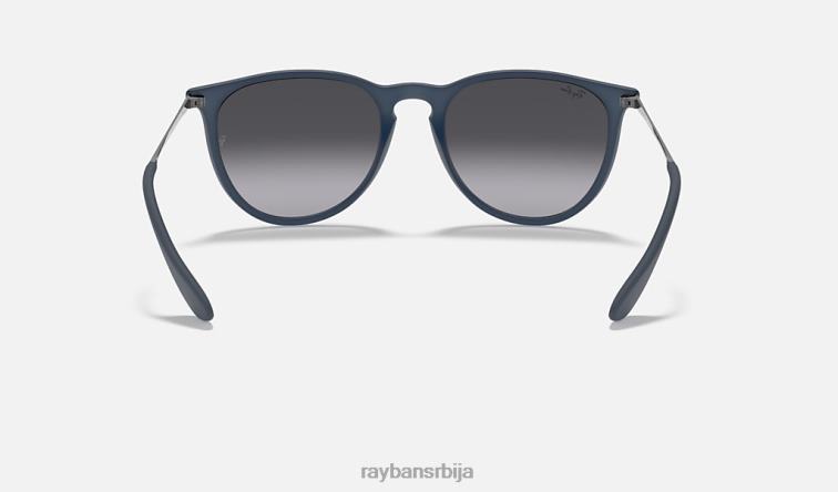 Ray-Ban ерика мешавина боја P0HP433 наочаре за сунце мат плава/сива мушкарци