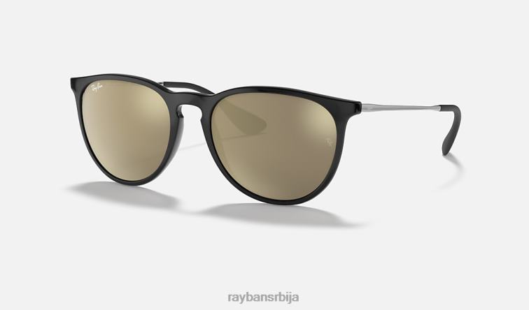 Ray-Ban ерика мешавина боја P0HP435 наочаре за сунце полирано црно/златно мушкарци