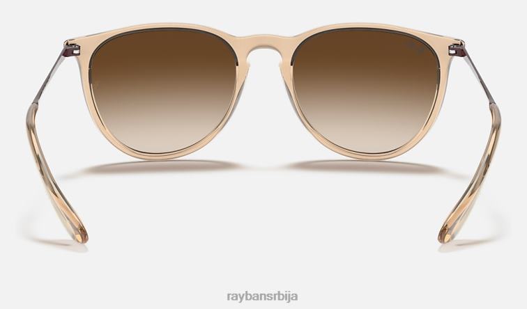 Ray-Ban ерика мешавина боја P0HP436 наочаре за сунце полирани провидни браон/браон мушкарци