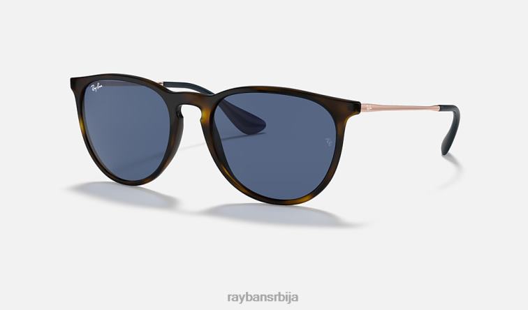 Ray-Ban ерика мешавина боја P0HP438 наочаре за сунце углачана хавана/плава мушкарци