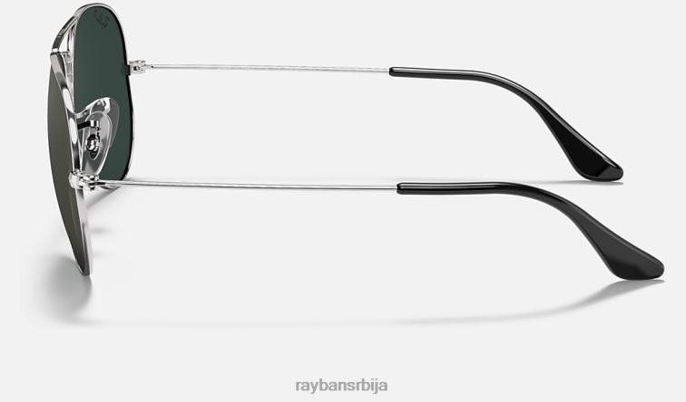 Ray-Ban авиаторско огледало P0HP441 наочаре за сунце полирано сребро/сребро мушкарци