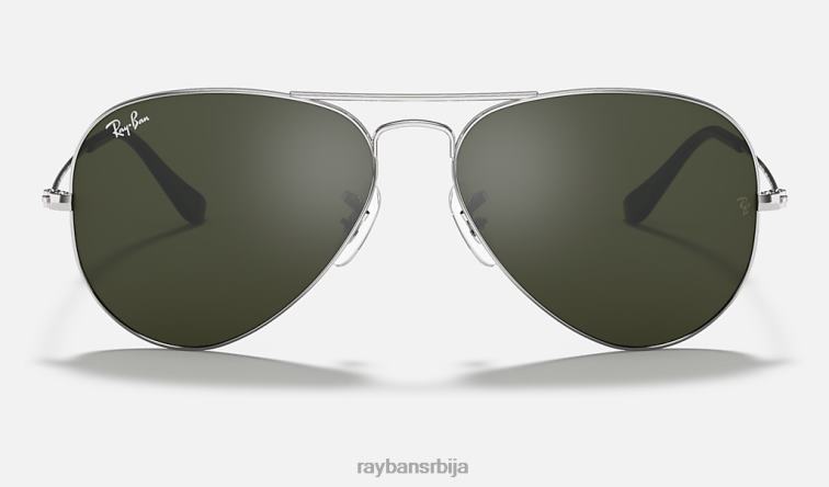 Ray-Ban авиаторско огледало P0HP443 наочаре за сунце полирано сребро/сребро мушкарци