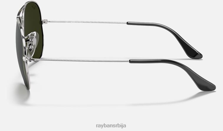 Ray-Ban авиаторско огледало P0HP443 наочаре за сунце полирано сребро/сребро мушкарци