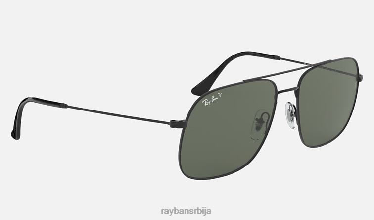 Ray-Ban андреа P0HP447 наочаре за сунце мат црна/тамно зелена мушкарци