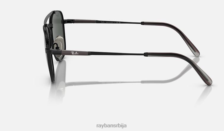 Ray-Ban франк ии титанијум P0HP460 наочаре за сунце полирана црна/тамно сива мушкарци