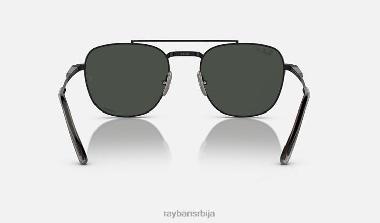 Ray-Ban франк ии титанијум P0HP460 наочаре за сунце полирана црна/тамно сива мушкарци