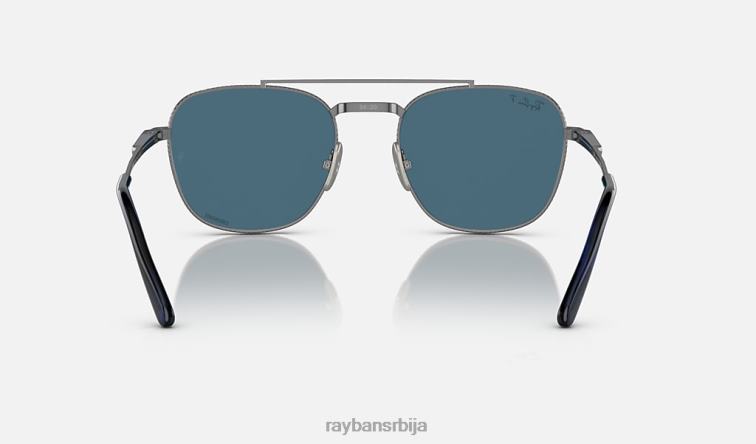 Ray-Ban франк ии титанијум P0HP462 наочаре за сунце углачан гунметал/плаво мушкарци