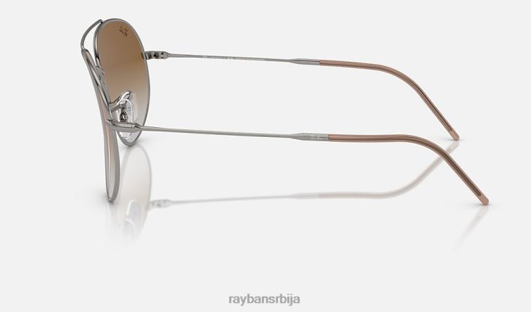 Ray-Ban авиатор реверс P0HP46 наочаре за сунце углачан гунметал/браон мушкарци