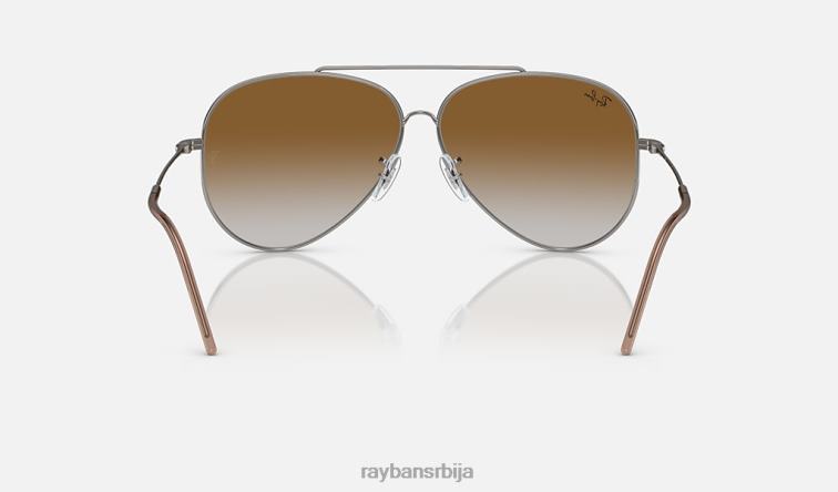 Ray-Ban авиатор реверс P0HP46 наочаре за сунце углачан гунметал/браон мушкарци