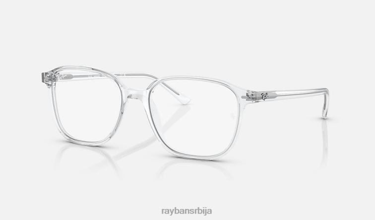 Ray-Ban леонард прелази P0HP477 наочаре за сунце углачан транспарентан/провидан/сива мушкарци