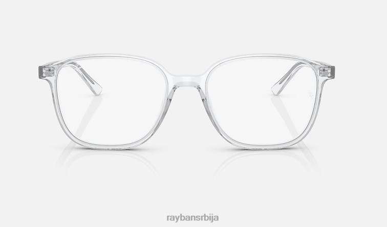 Ray-Ban леонард прелази P0HP477 наочаре за сунце углачан транспарентан/провидан/сива мушкарци