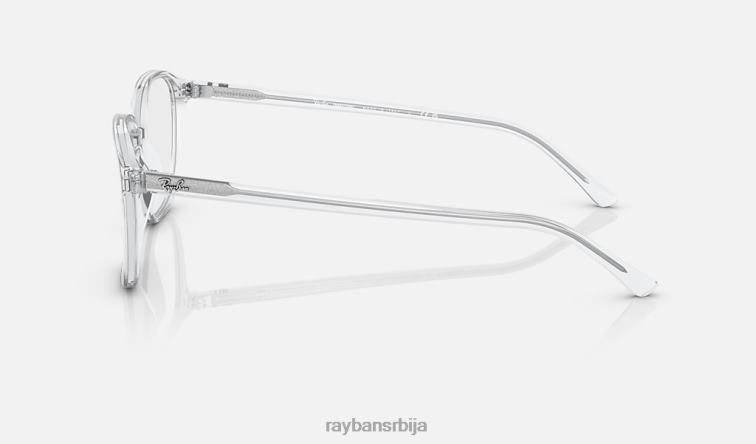 Ray-Ban леонард прелази P0HP477 наочаре за сунце углачан транспарентан/провидан/сива мушкарци