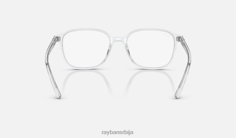 Ray-Ban леонард прелази P0HP477 наочаре за сунце углачан транспарентан/провидан/сива мушкарци