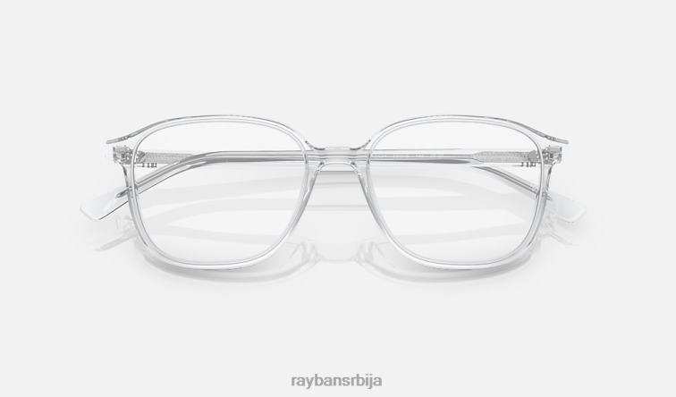 Ray-Ban леонард прелази P0HP477 наочаре за сунце углачан транспарентан/провидан/сива мушкарци