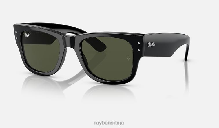 Ray-Ban мега путник P0HP48 наочаре за сунце полирана црно/зелена мушкарци