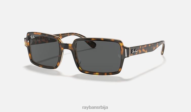 Ray-Ban бењи P0HP480 наочаре за сунце углачана хавана на провидној браон/тамно сивој мушкарци