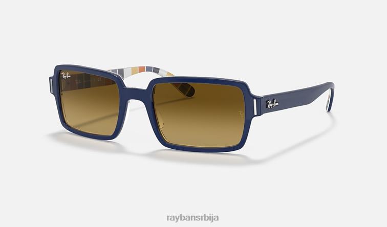 Ray-Ban бењи P0HP481 наочаре за сунце полирано плаво/браон мушкарци
