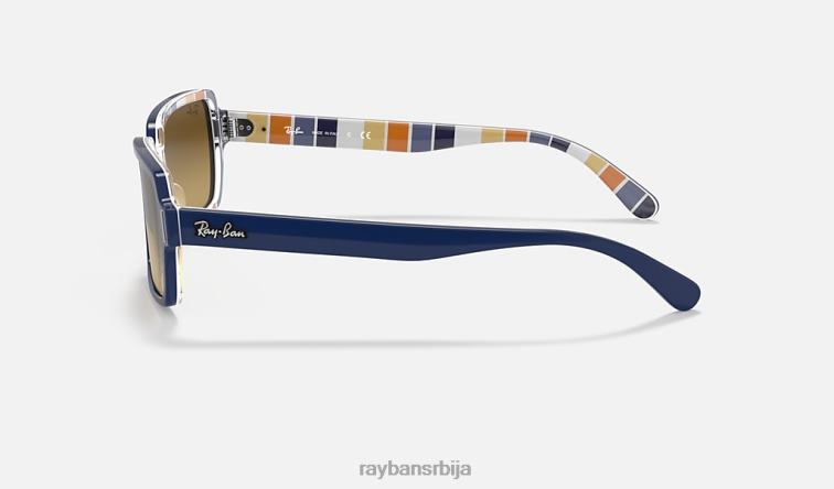 Ray-Ban бењи P0HP481 наочаре за сунце полирано плаво/браон мушкарци