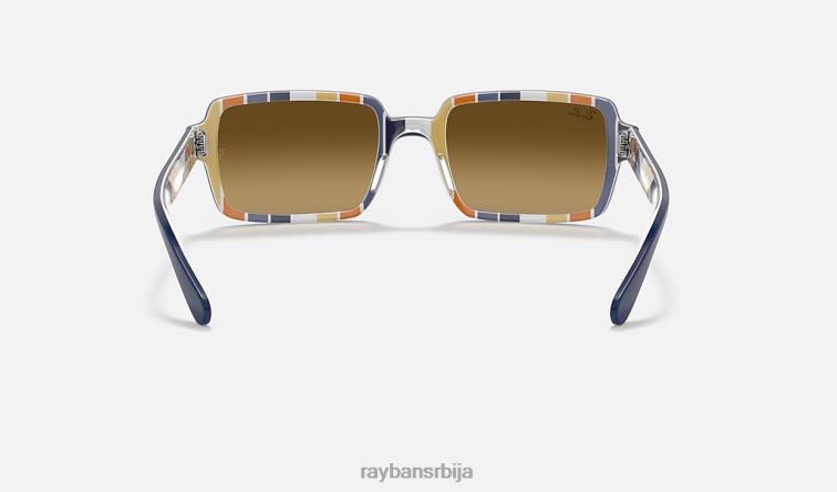 Ray-Ban бењи P0HP481 наочаре за сунце полирано плаво/браон мушкарци