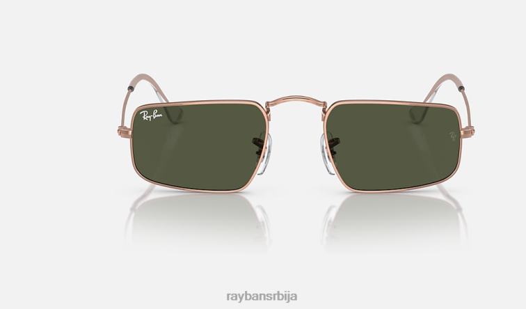 Ray-Ban јулие P0HP486 наочаре за сунце полирано ружичасто злато/зелено мушкарци