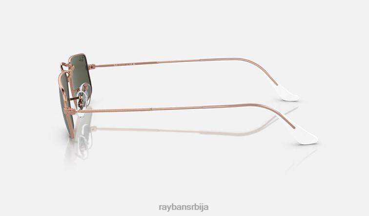 Ray-Ban јулие P0HP486 наочаре за сунце полирано ружичасто злато/зелено мушкарци
