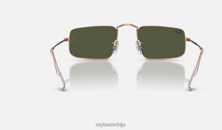 Ray-Ban јулие P0HP486 наочаре за сунце полирано ружичасто злато/зелено мушкарци