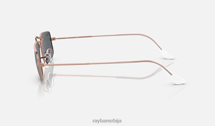 Ray-Ban јулие P0HP487 наочаре за сунце полирано ружичасто злато/плаво мушкарци