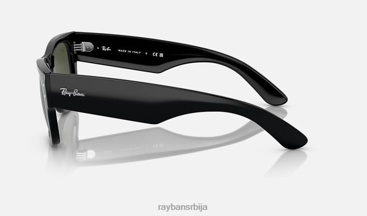 Ray-Ban мега путник P0HP48 наочаре за сунце полирана црно/зелена мушкарци