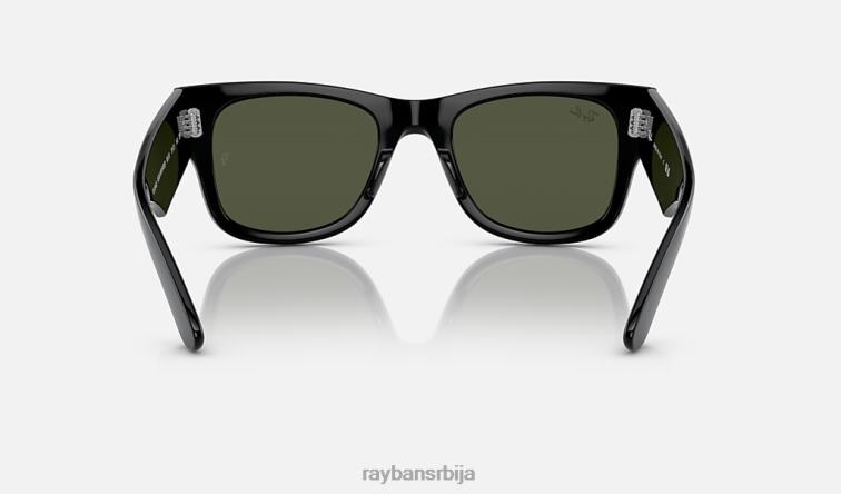 Ray-Ban мега путник P0HP48 наочаре за сунце полирана црно/зелена мушкарци