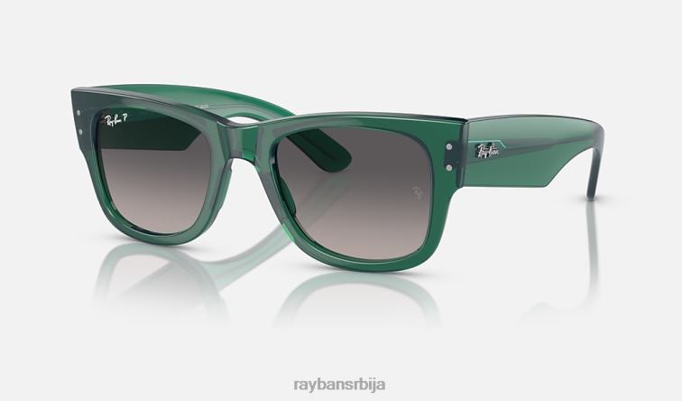 Ray-Ban мега ваифарер лимитед P0HP493 наочаре за сунце полирана провидна зелена/сива мушкарци